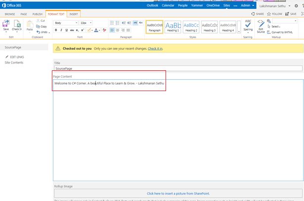 Insert text under Page Control